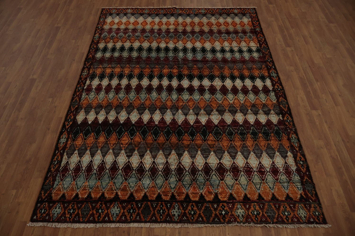 Geometric Moroccan Handmade Area Rug 7x10