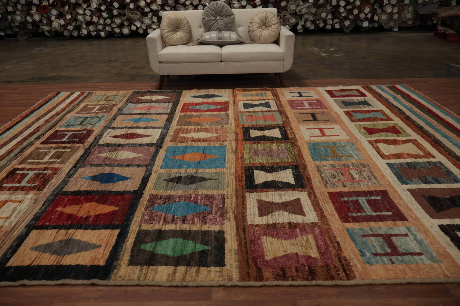 Geometric Moroccan Large Area Rug 10x14