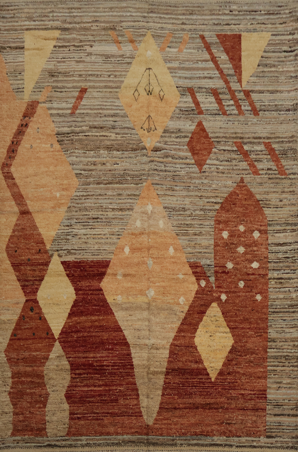 Rustic Moroccan Wool Large Rug 10x14 Accent Your Space with Elegance