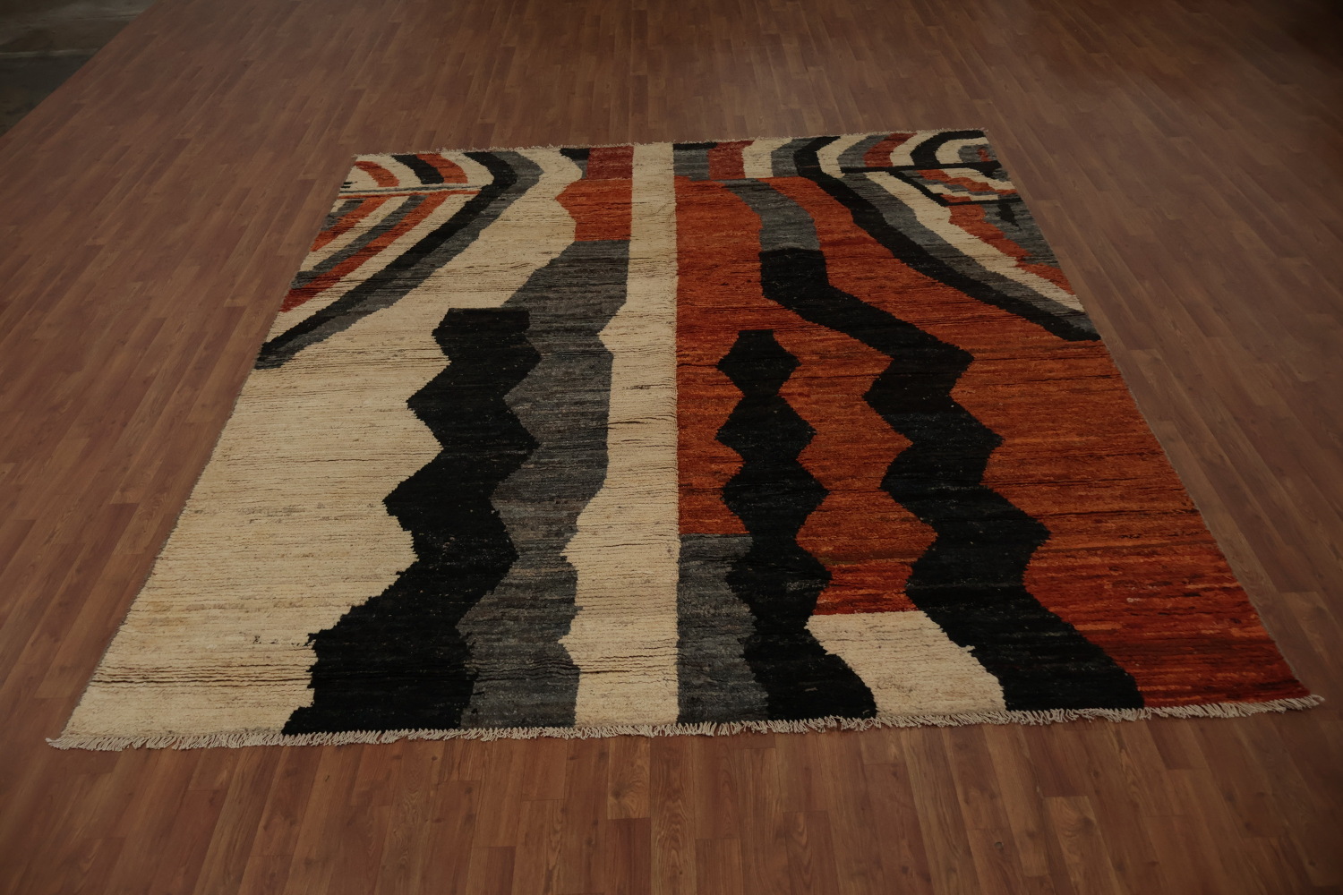Bold Stripes Geometric Decorative Moroccan Area Rug 8x10