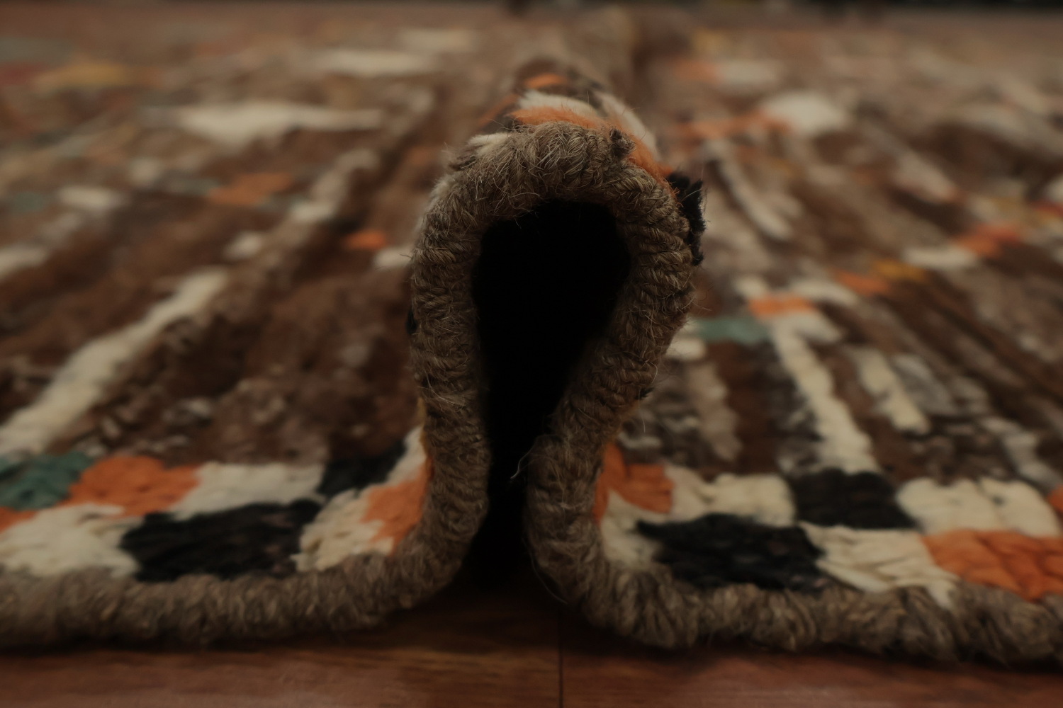 Create Cozy Ambiance with Earth-Toned Moroccan Area Rug 9x12