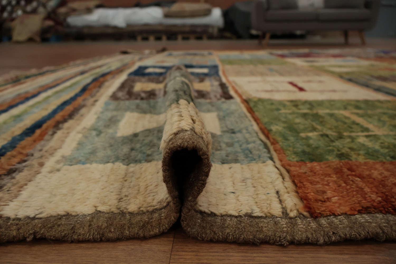 Multi-Color Moroccan Area Rug 10x13 for Contemporary Interiors