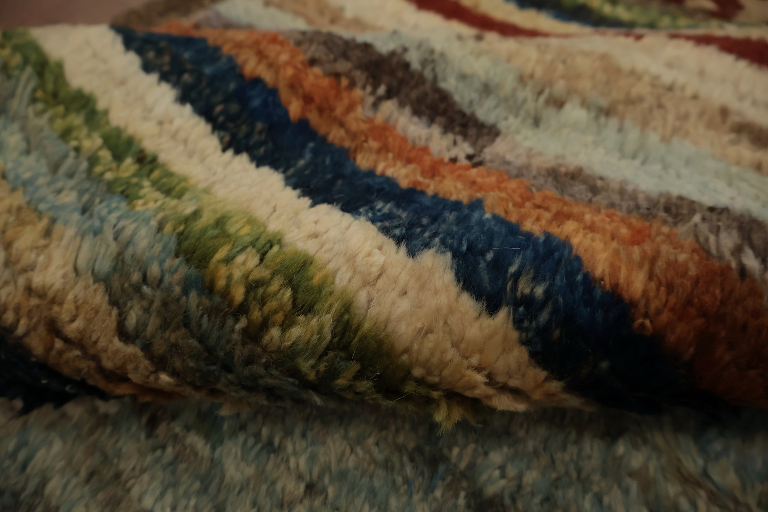 Multi-Color Moroccan Area Rug 10x13 for Contemporary Interiors