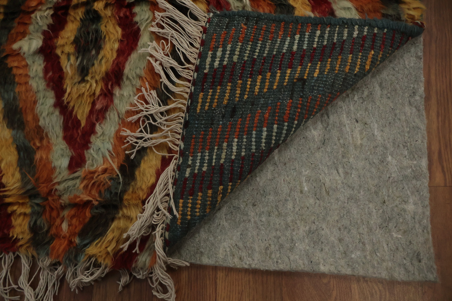 Zigzag Pattern Moroccan Berber Runner Rug 3x13 for Dynamic Room Decor