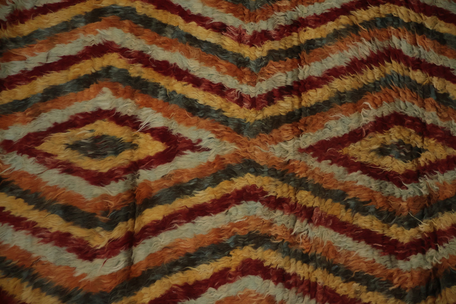 Zigzag Pattern Moroccan Berber Runner Rug 3x13 for Dynamic Room Decor