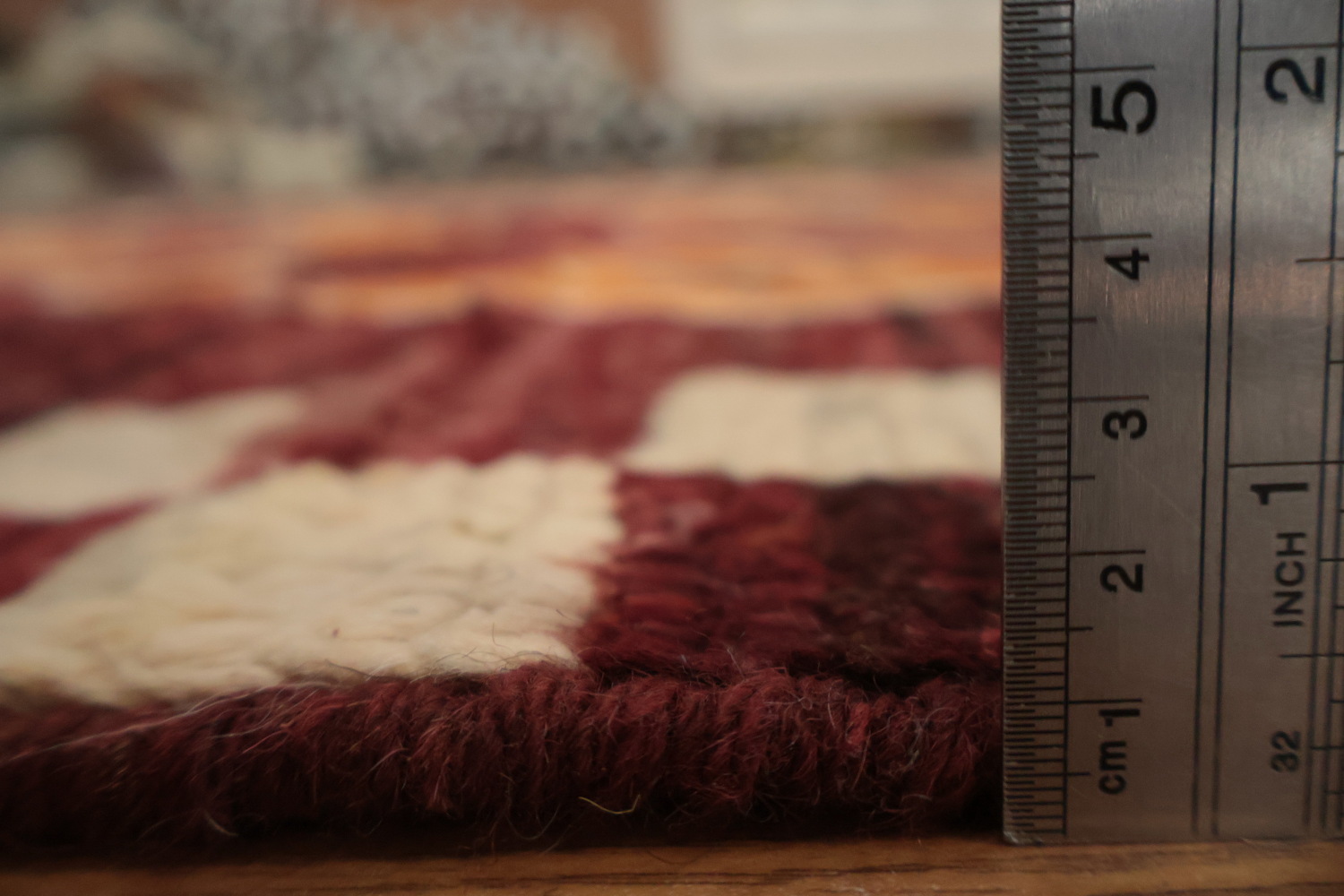 Rich and Textured Diamond Handmade Moroccan Runner Rug 4x16
