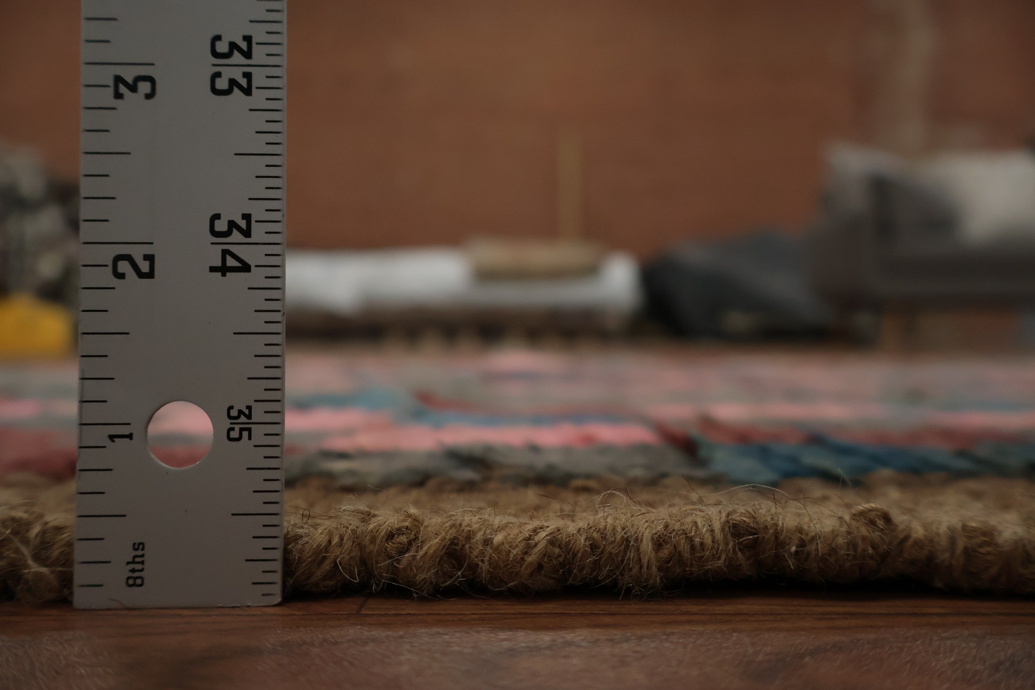 Artisan Moroccan Runner Rug 3x13 with a Unique Geometric Design