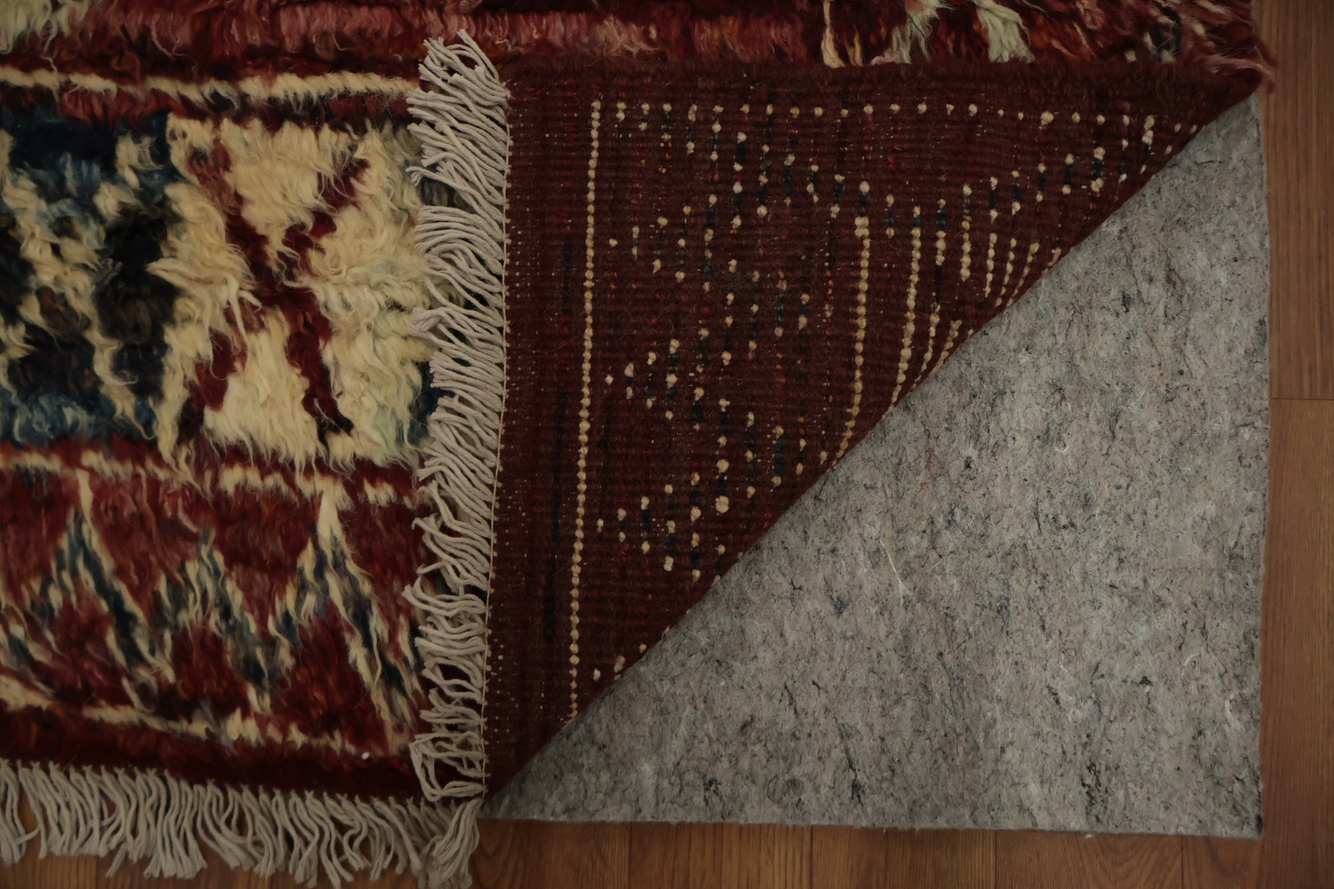 Bold Geometrics on a Classic Moroccan Area Rug 8x10