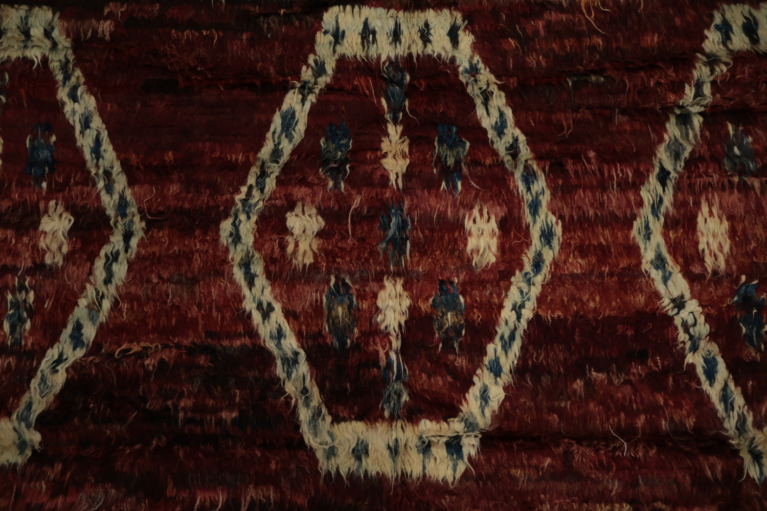 Bold Geometrics on a Classic Moroccan Area Rug 8x10