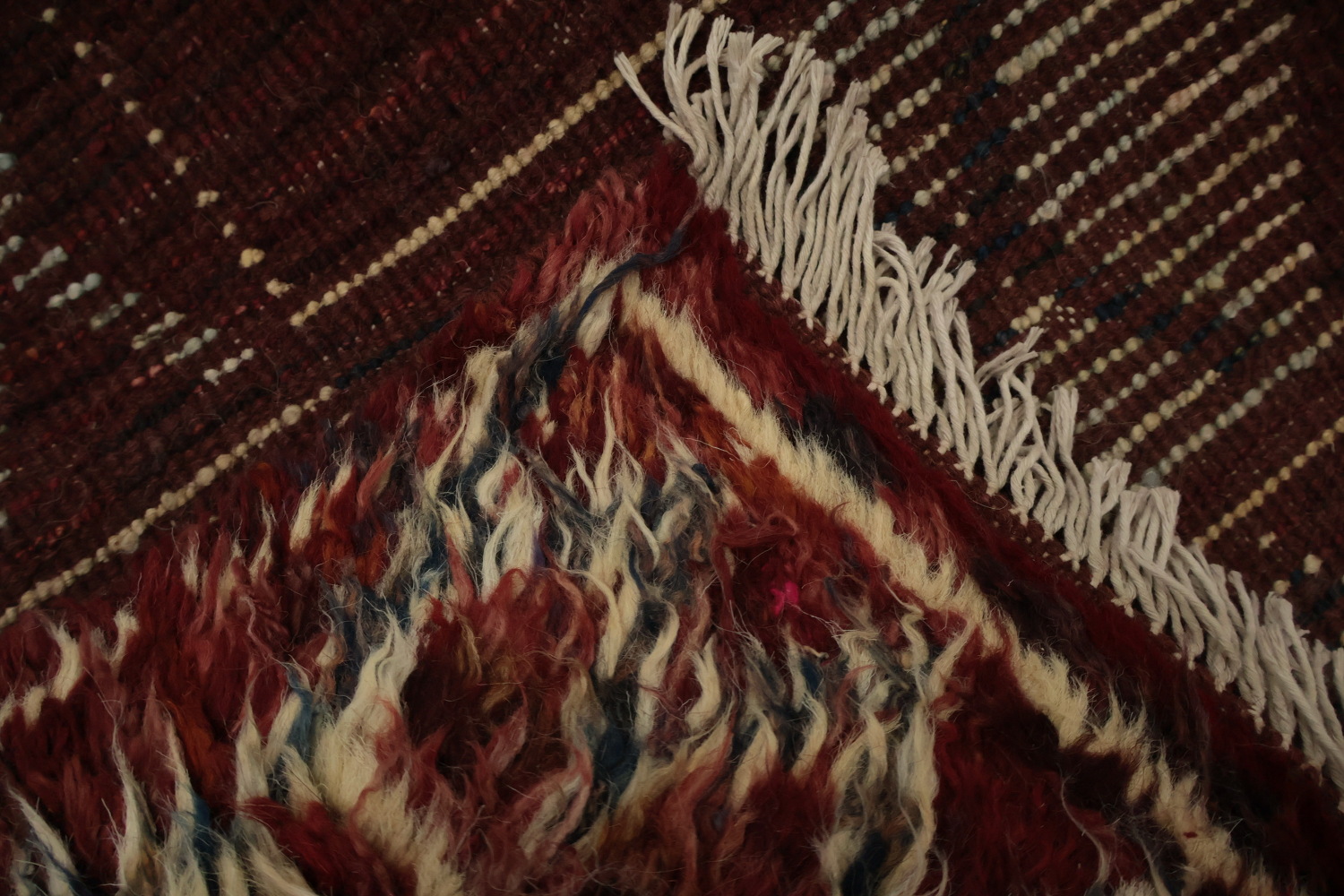 Bold Geometrics on a Classic Moroccan Area Rug 8x10