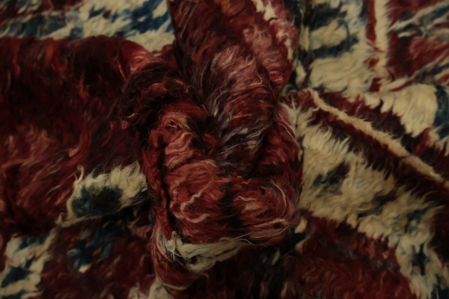Bold Geometrics on a Classic Moroccan Area Rug 8x10