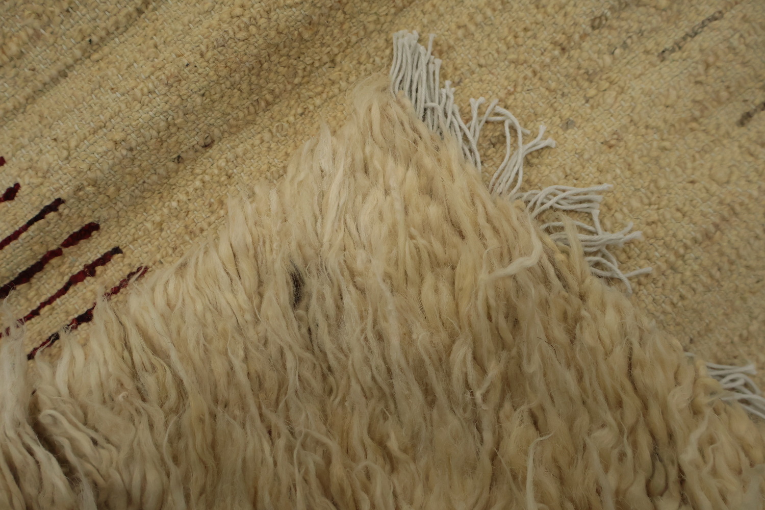 Unique Berber Moroccan Area Rug 7x9 with Bold and Earthy Hues