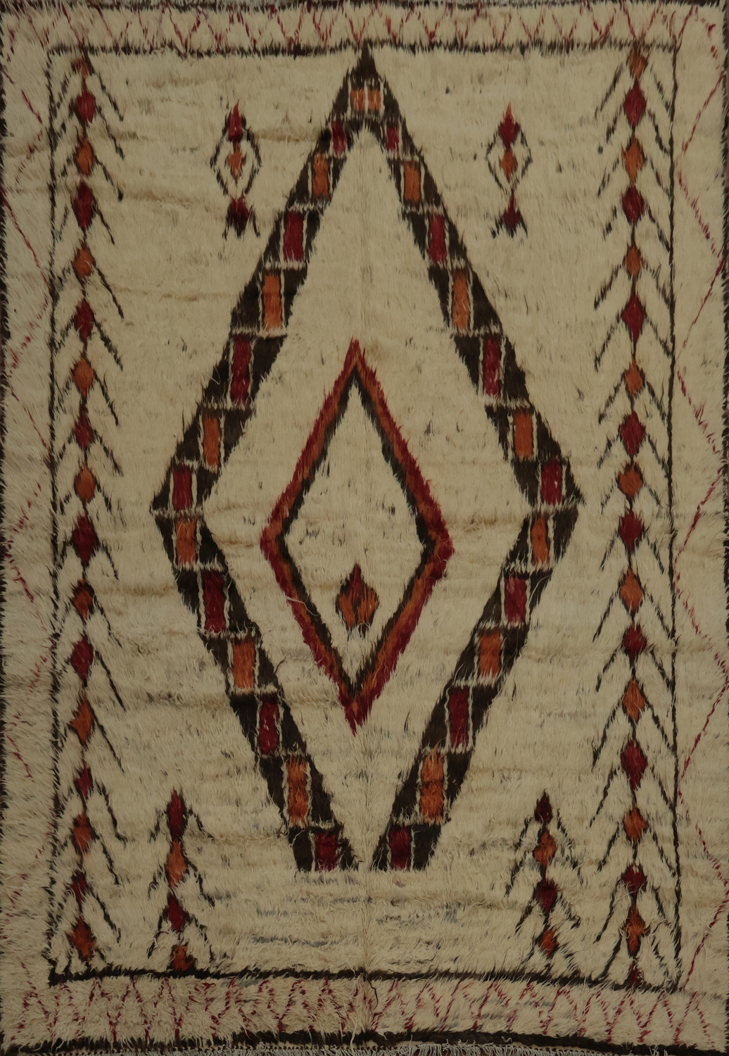 Bohemian Elegance with Geometric Moroccan Wool Area Rug 8x10