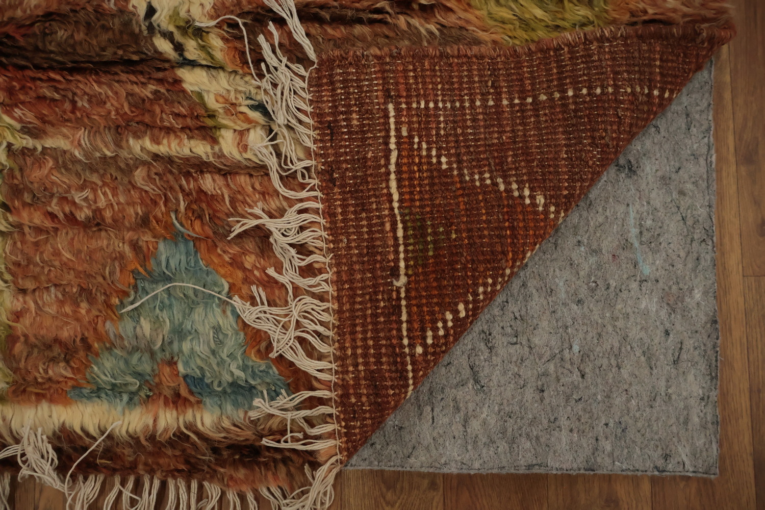 Warm-Toned Berber Moroccan Large Rug 13x16 with Tribal Geometric Motifs