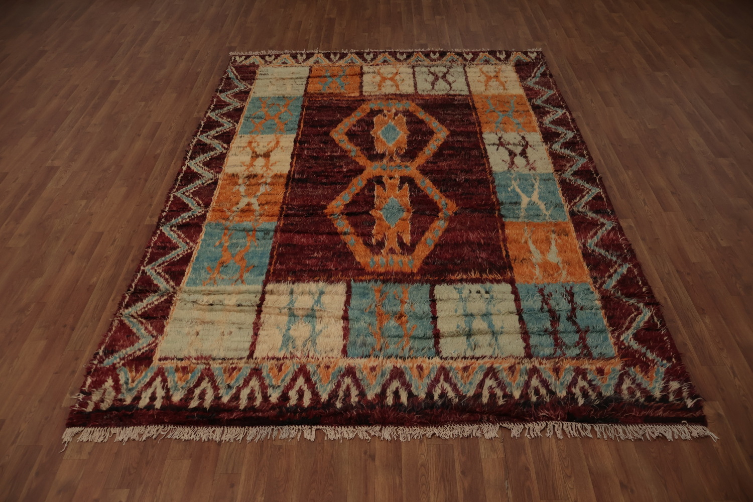 Rustic Charm Moroccan Area Rug 7x10 Perfect for any Cozy Space