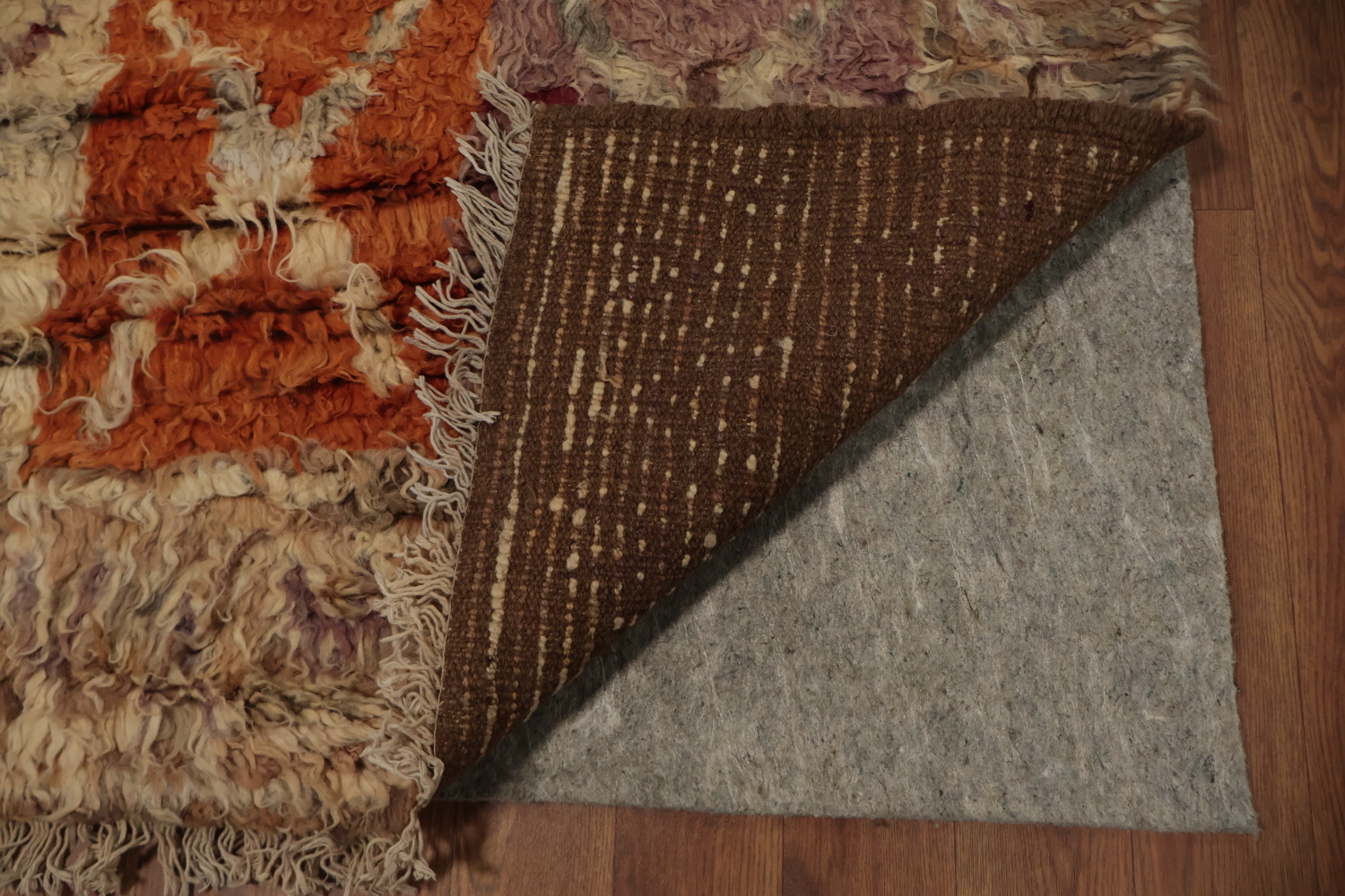 Desert Sunset Inspired Symmetrical Berber Moroccan Area Rug 7x10