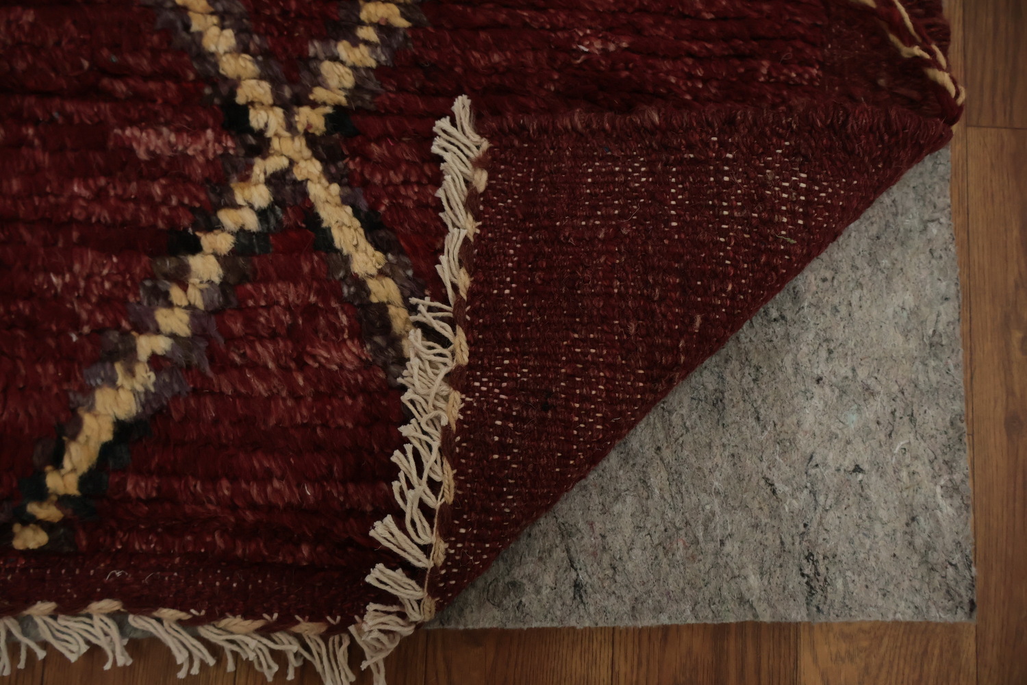 Burgundy Red Moroccan Area Rug 7x10