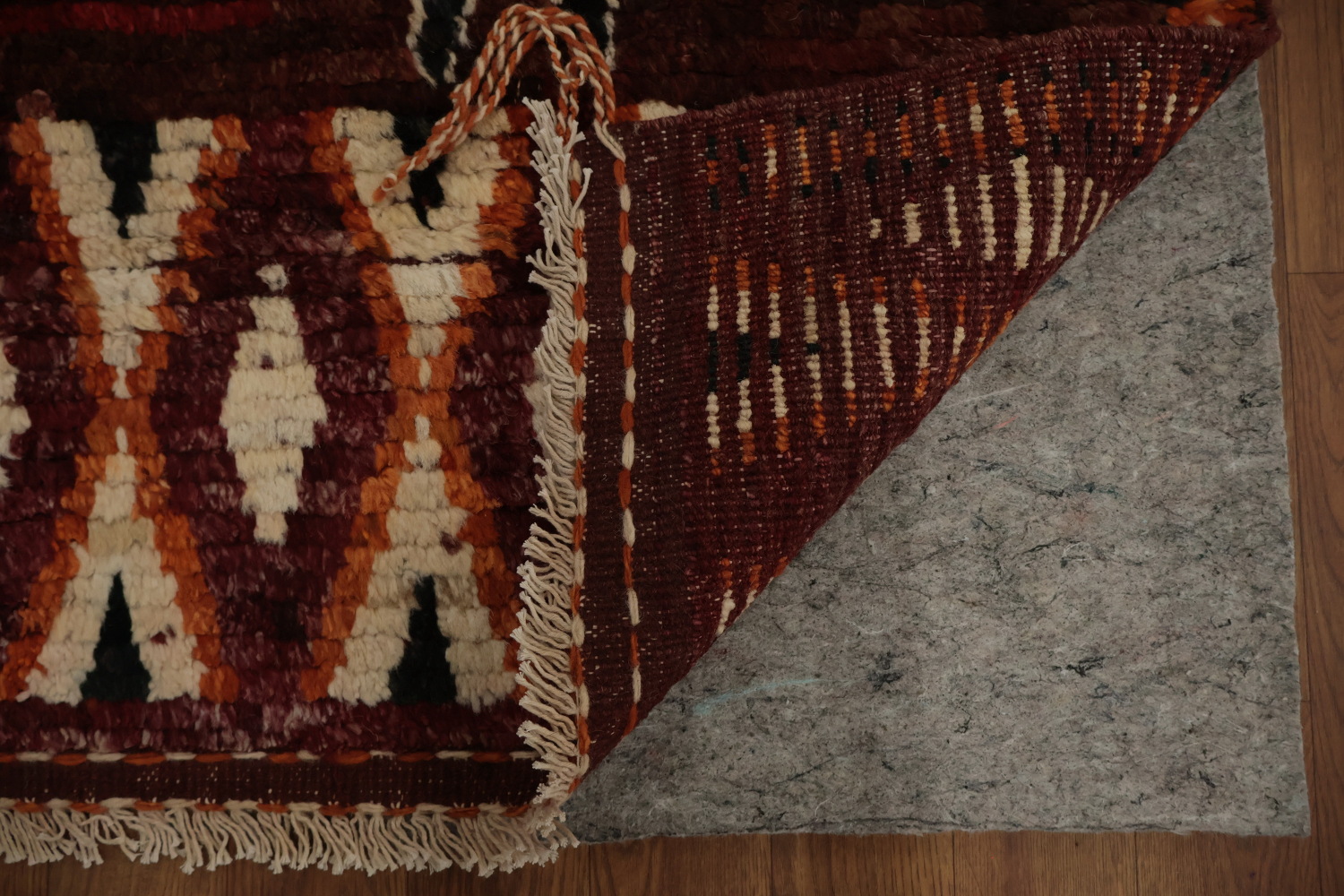 Bohemian Moroccan Area Rug 7x10 Showcasing Traditional Geometric Artistry