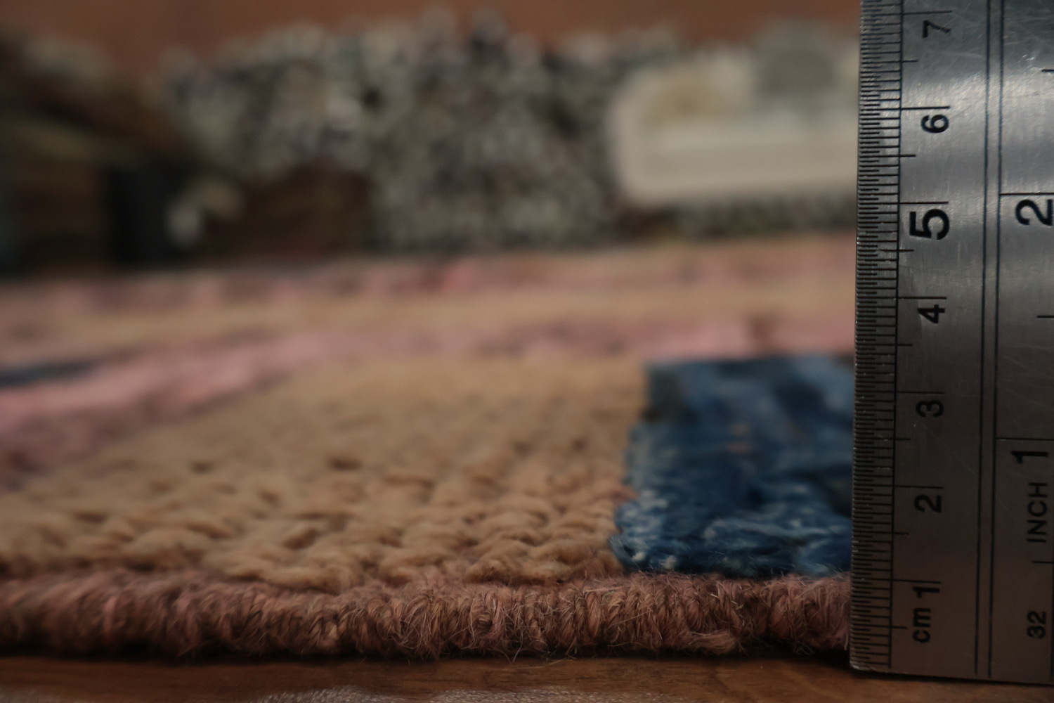 Artistic Pink Moroccan Area Rug 7x10 Featuring Unique Textural Elements