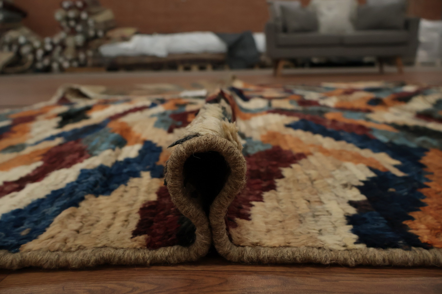 Bold Multicolor Moroccan Area Rug 7x9 for Contemporary Interiors