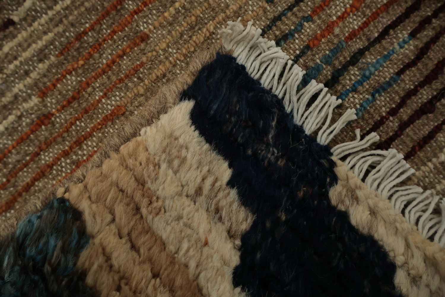 Bold Multicolor Moroccan Area Rug 7x9 for Contemporary Interiors