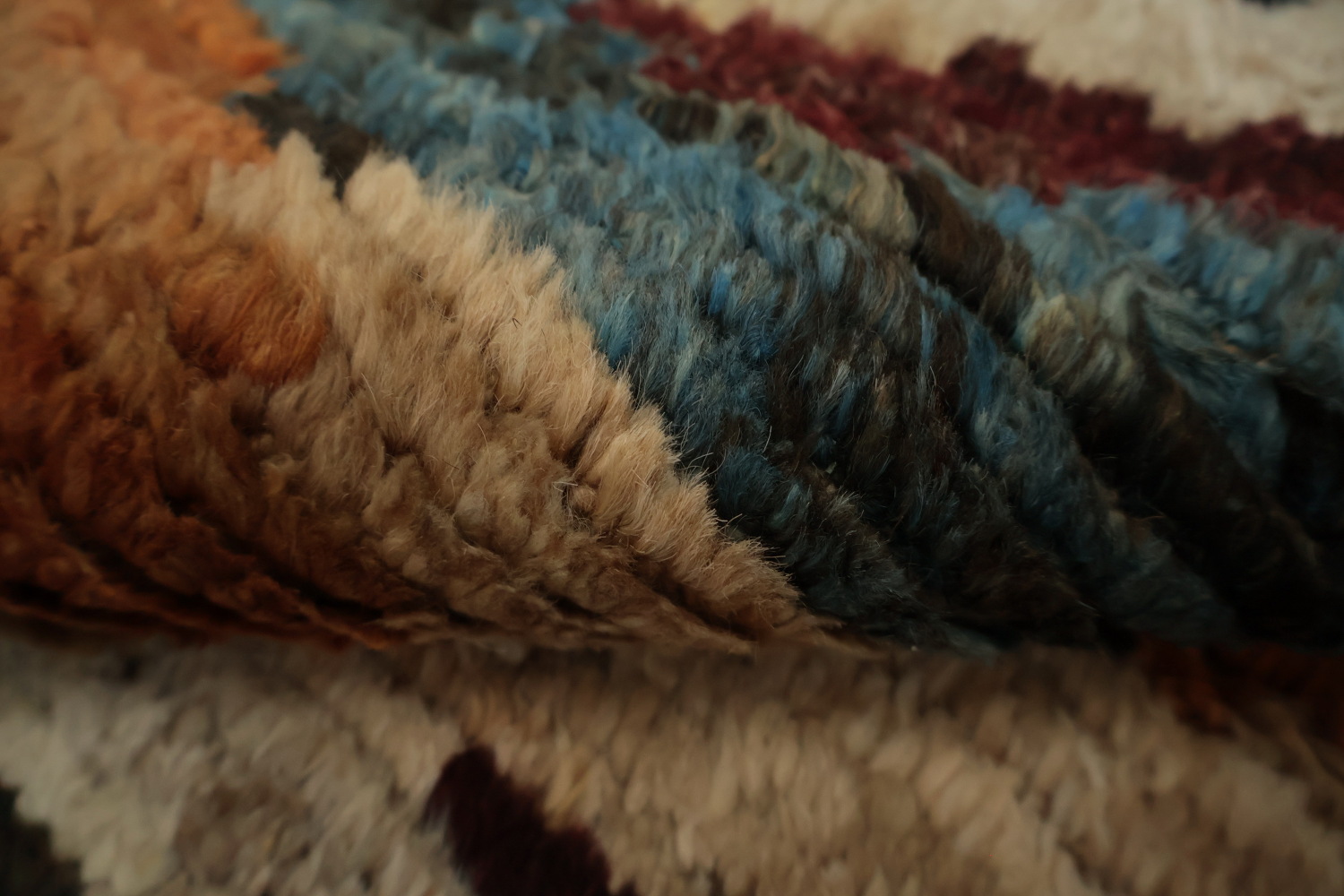 Bold Multicolor Moroccan Area Rug 7x9 for Contemporary Interiors