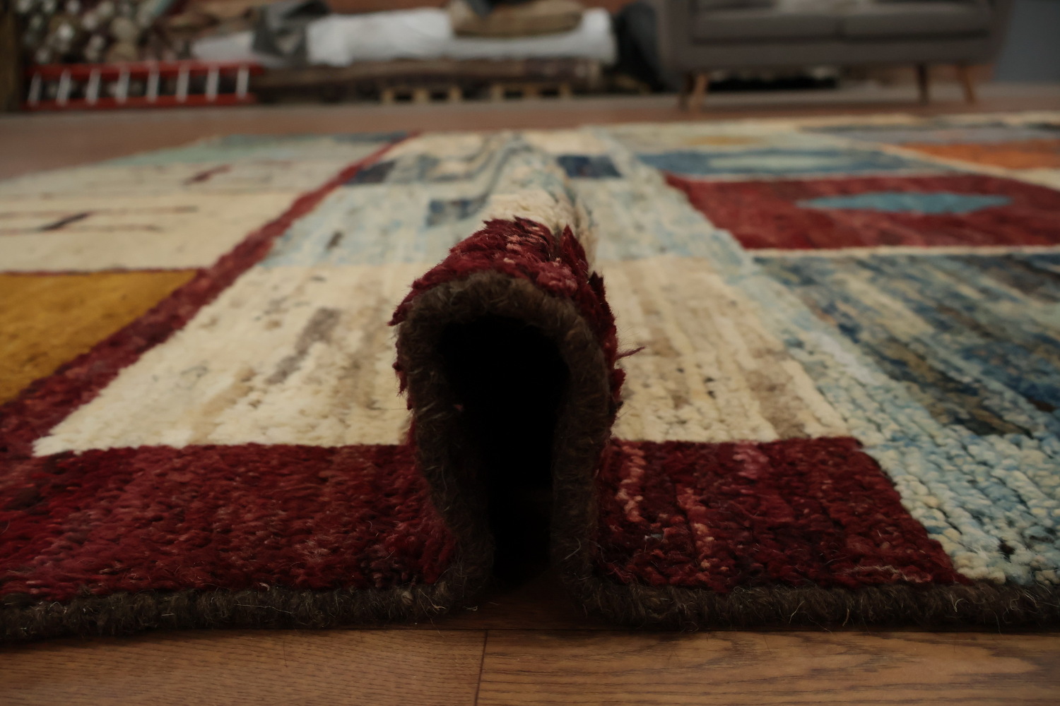 Colorful Moroccan Large Area Rug 10x11 with Geometric Designs