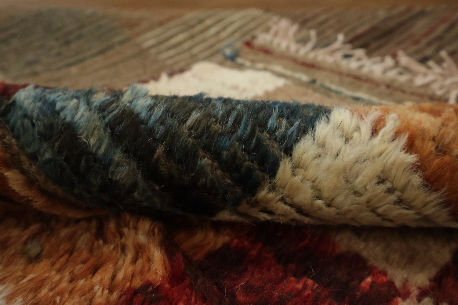 Checkered Moroccan Area Rug 6x8