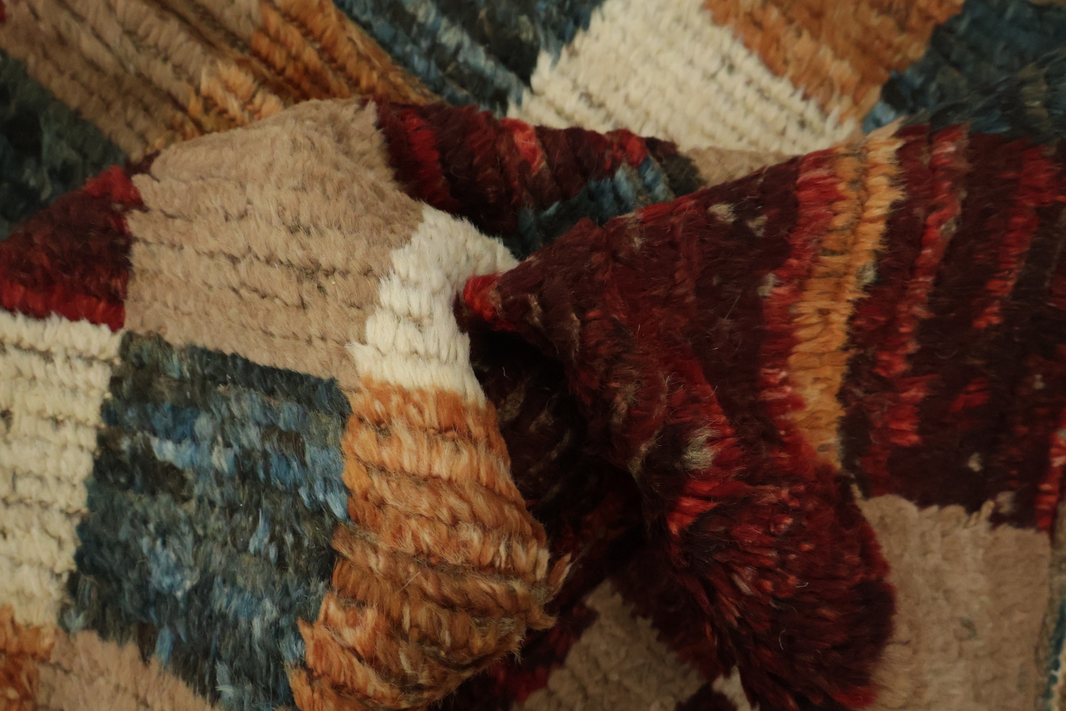 Checkered Moroccan Area Rug 6x8
