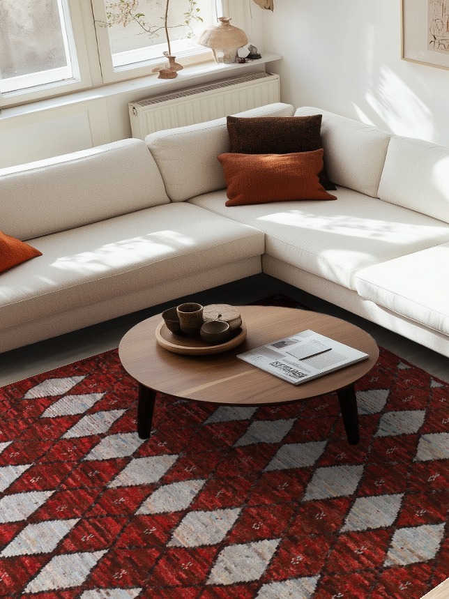 All-Over Geometric Moroccan Area Rug 7x10