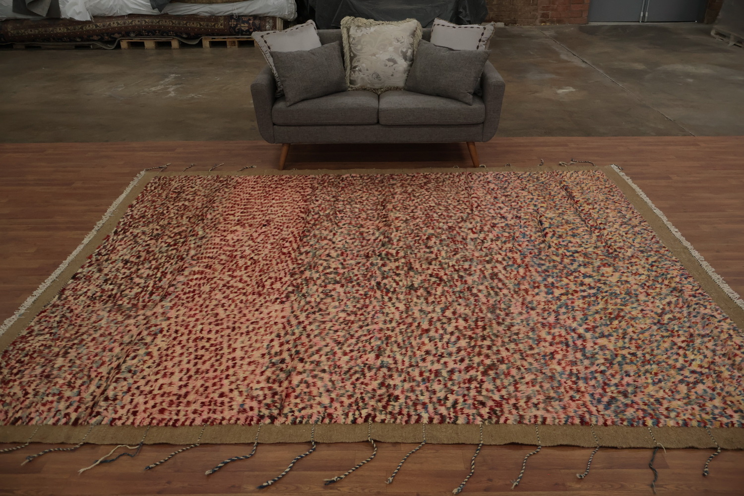 Multicolored Berber Moroccan Area Rug 8x11 for Contemporary Homes