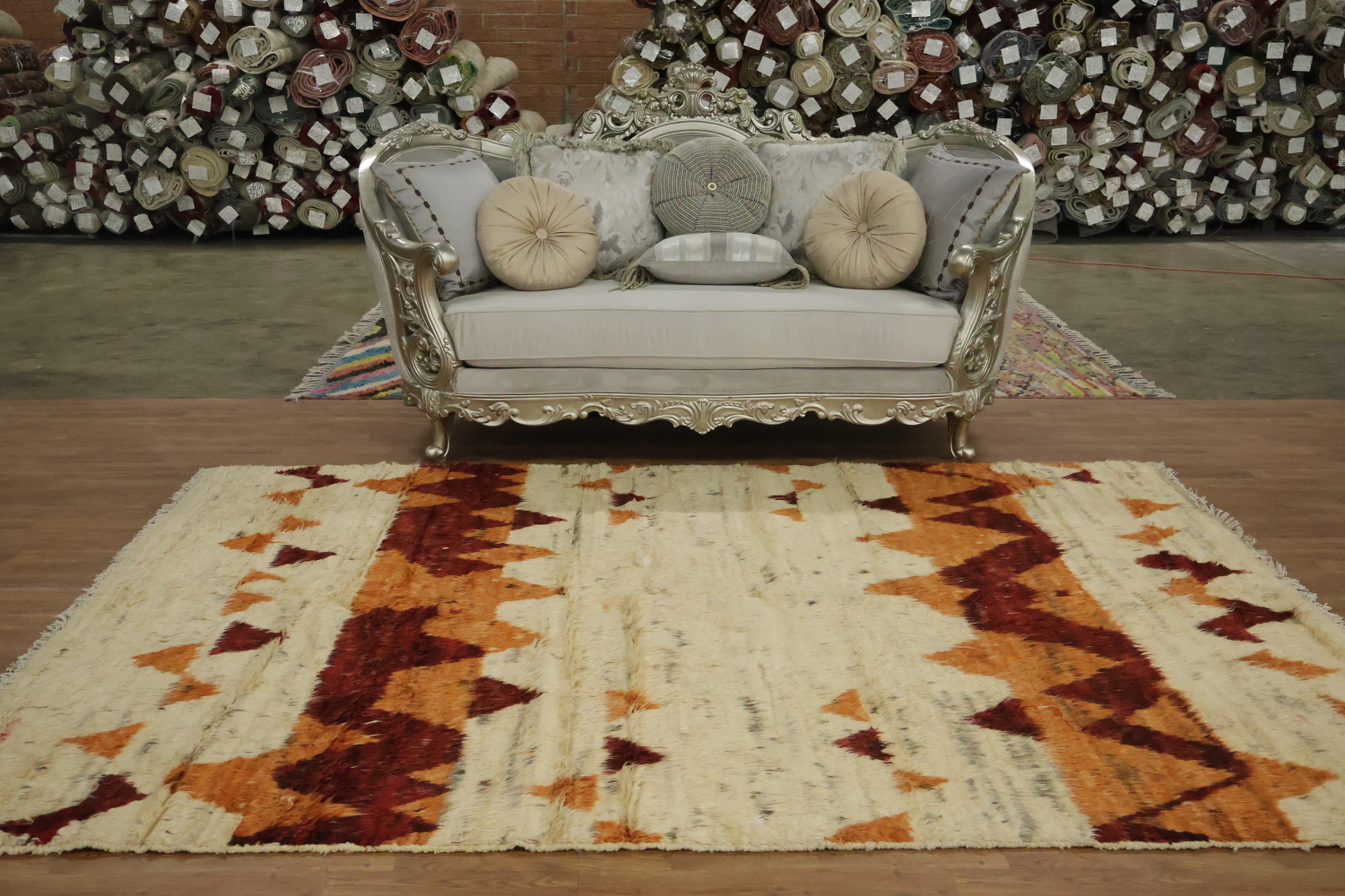 Tribal Wool Moroccan Area Rug 7x10