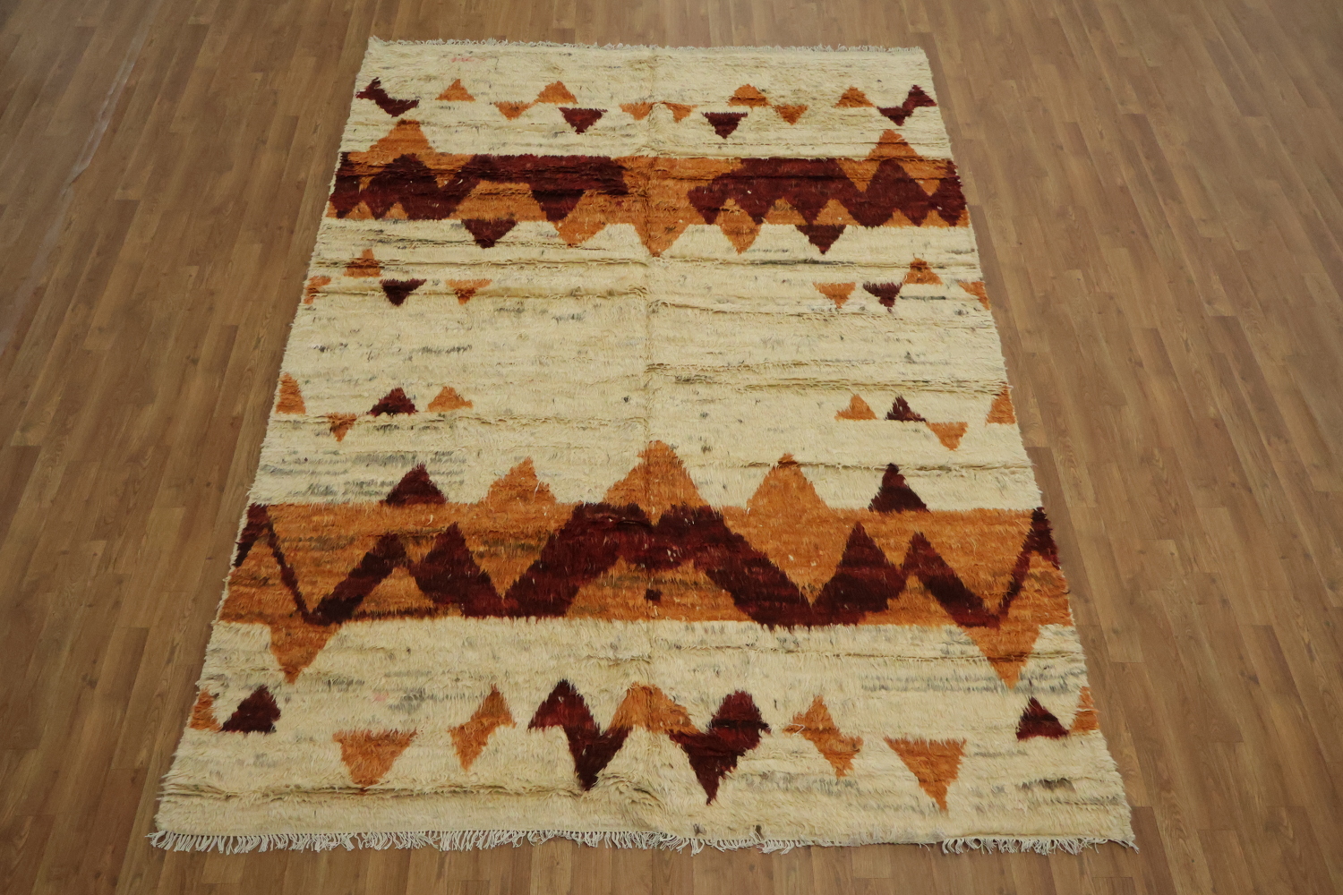Tribal Wool Moroccan Area Rug 7x10