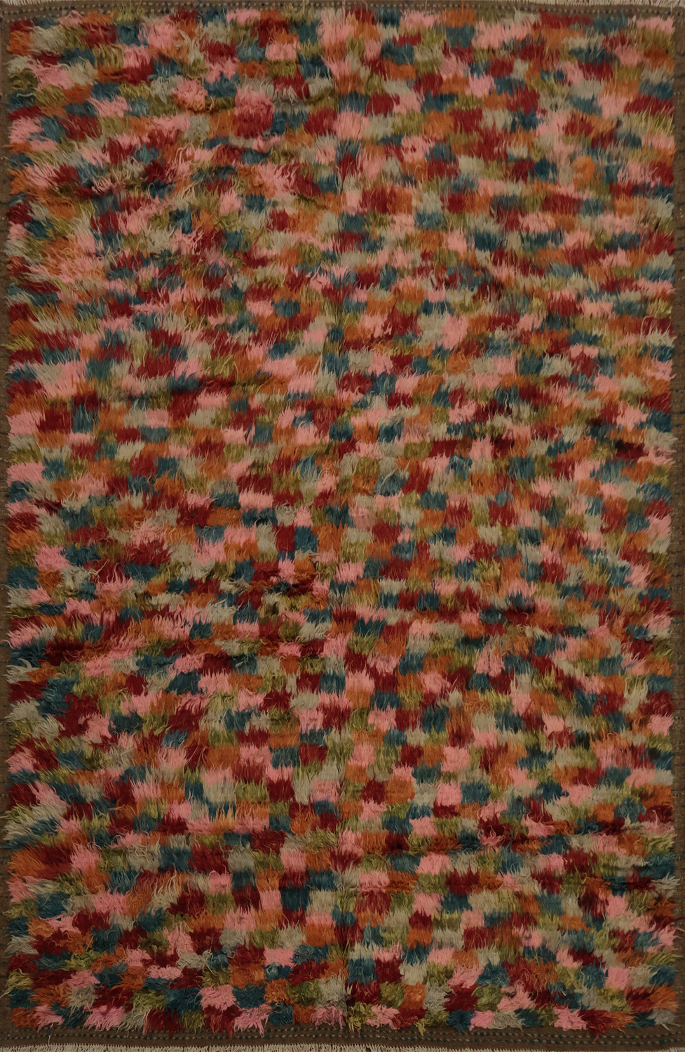 Checkered Moroccan Berber Area Rug 8x10