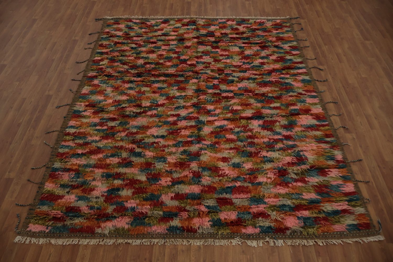 Checkered Moroccan Berber Area Rug 8x10