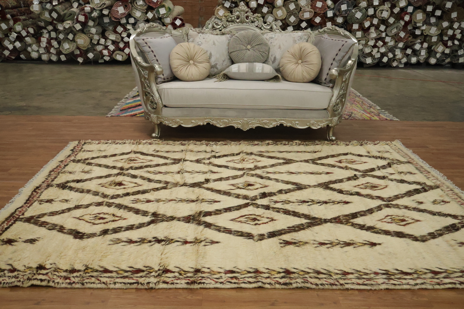 Tribal Moroccan Wool Area Rug 7x10
