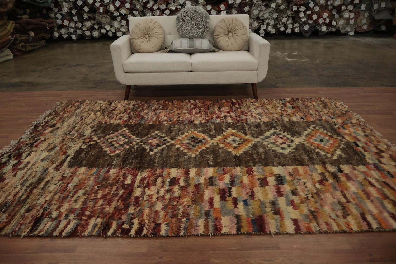Rich Berber Moroccan Area Rug 7x10 Infusing Elegance in Home Decor