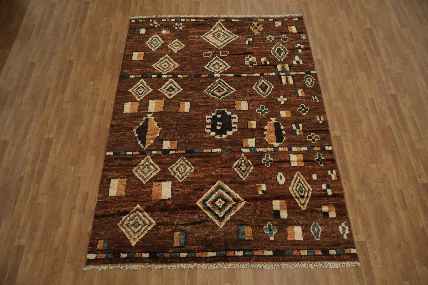 Tribal Moroccan Wool Area Rug 7x10