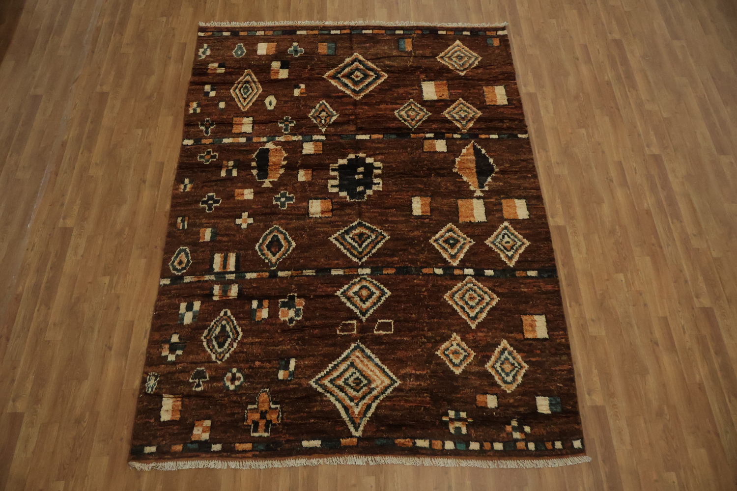 Tribal Moroccan Wool Area Rug 7x10
