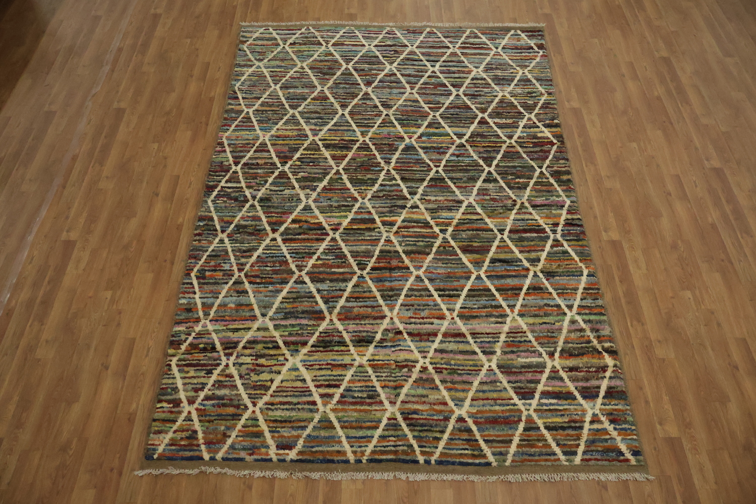 Trellis Moroccan Wool Area Rug 6x10