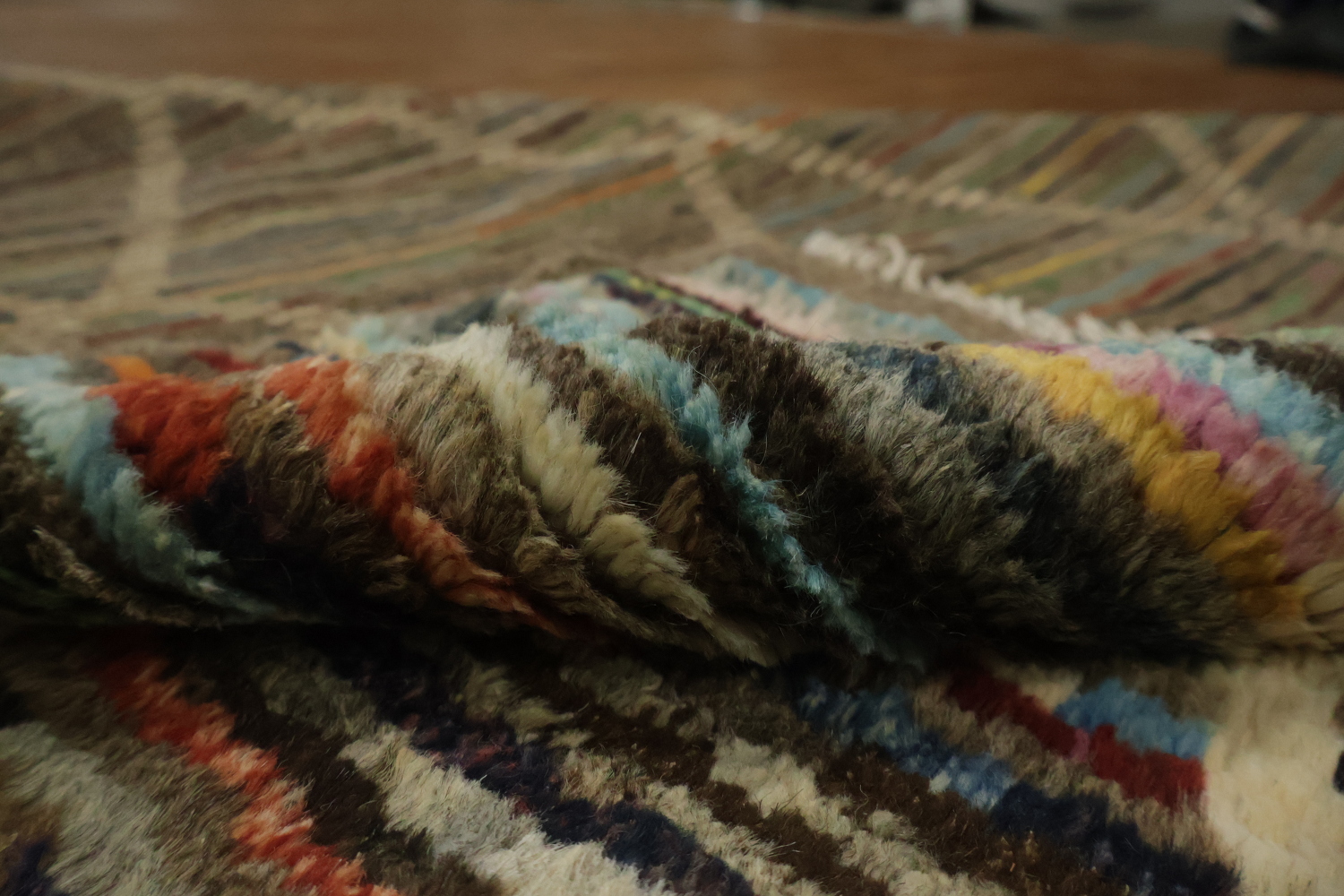 Trellis Moroccan Wool Area Rug 6x10