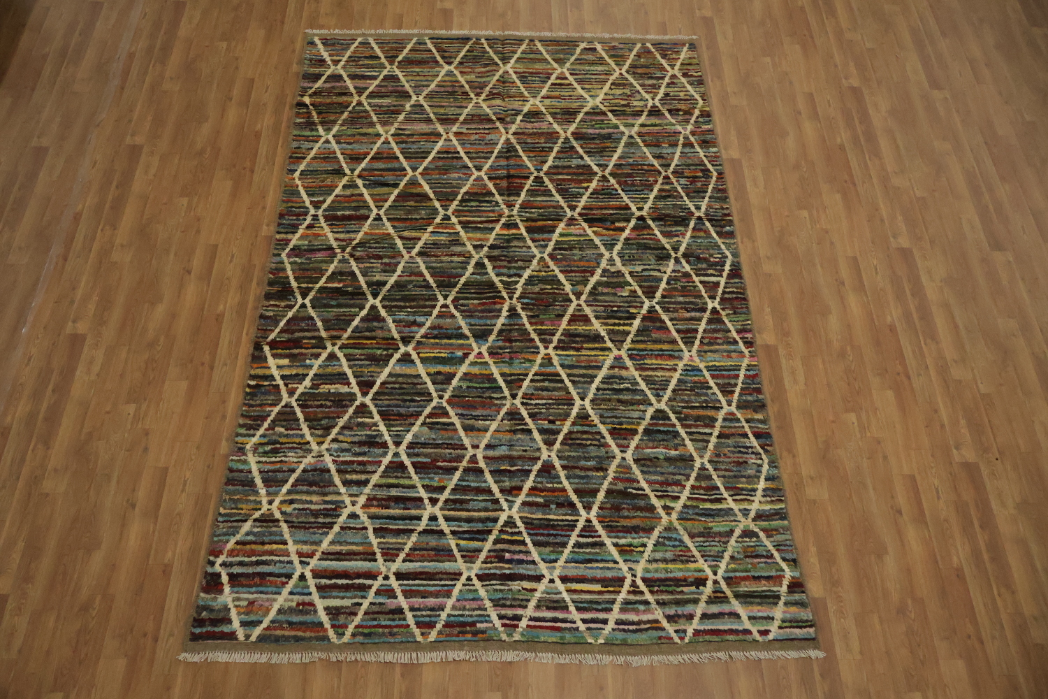 Trellis Moroccan Wool Area Rug 6x10