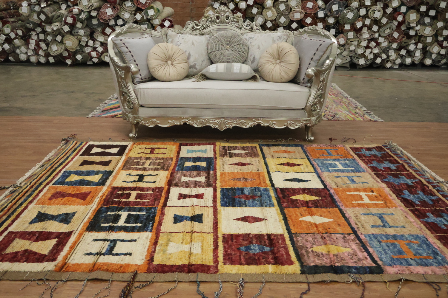 Geometric Moroccan Oriental Area Rug 7x10