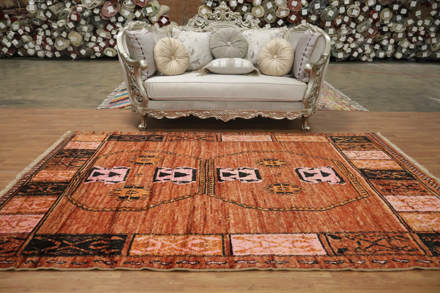 Geometric Moroccan Area Rug 7x10