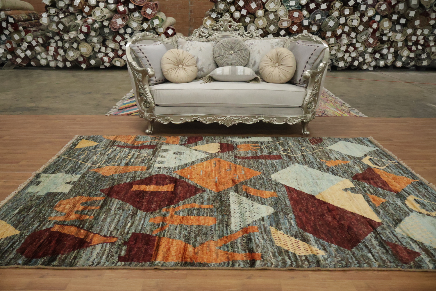 Geometric Moroccan Oriental Area Rug 7x10