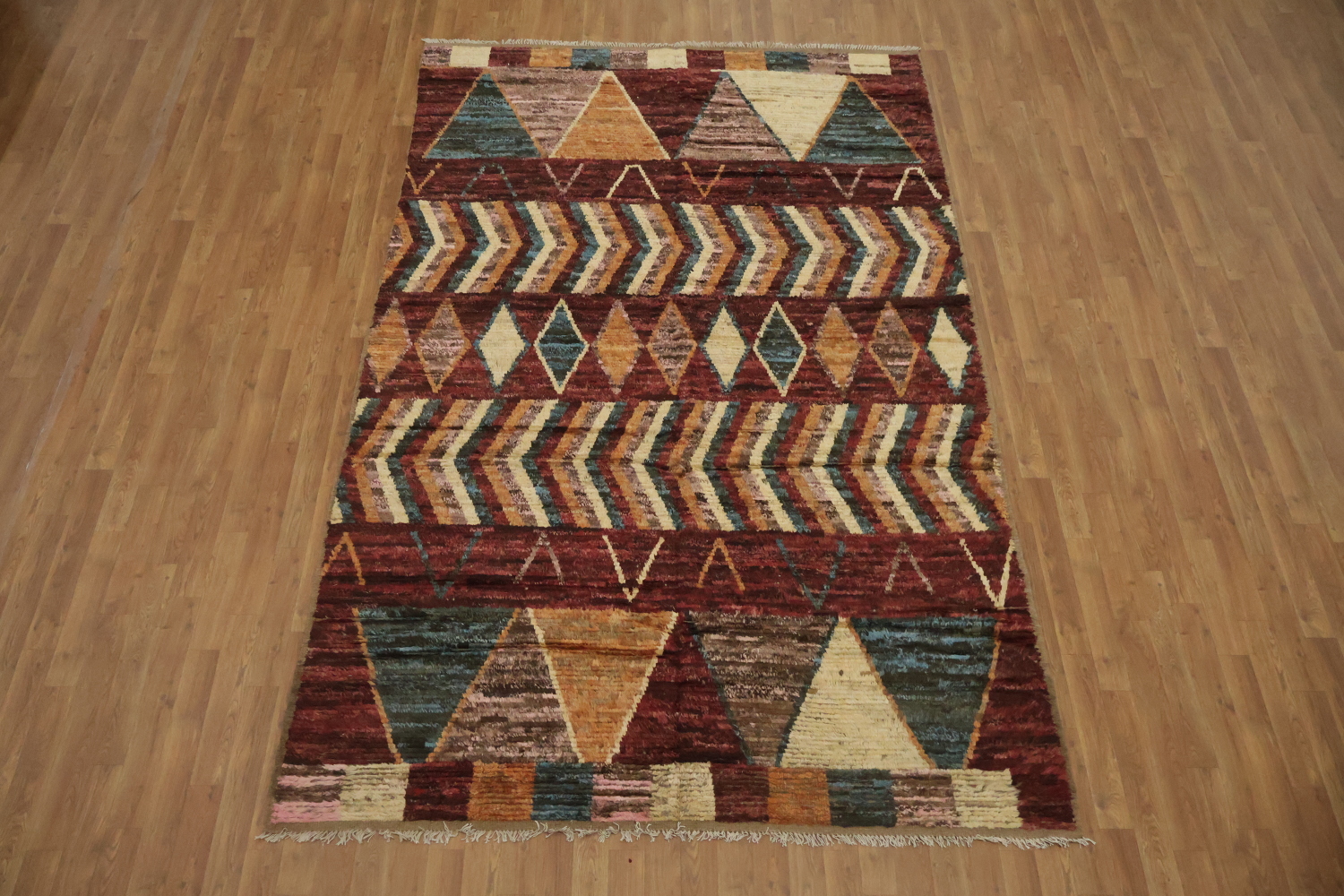 Tribal Wool Moroccan Area Rug 6x10