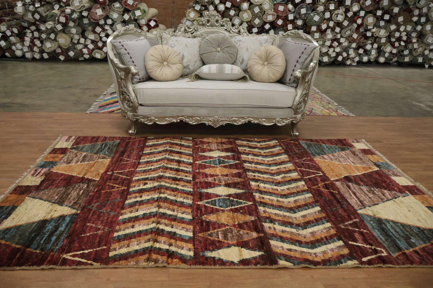 Tribal Wool Moroccan Area Rug 6x10