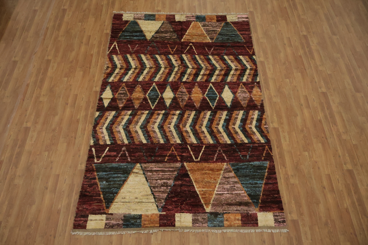 Tribal Wool Moroccan Area Rug 6x10