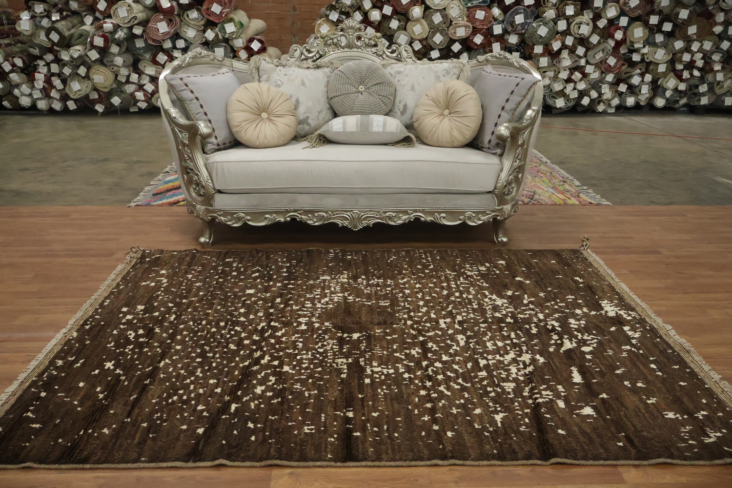 Tribal Moroccan Brown Area Rug 6x8