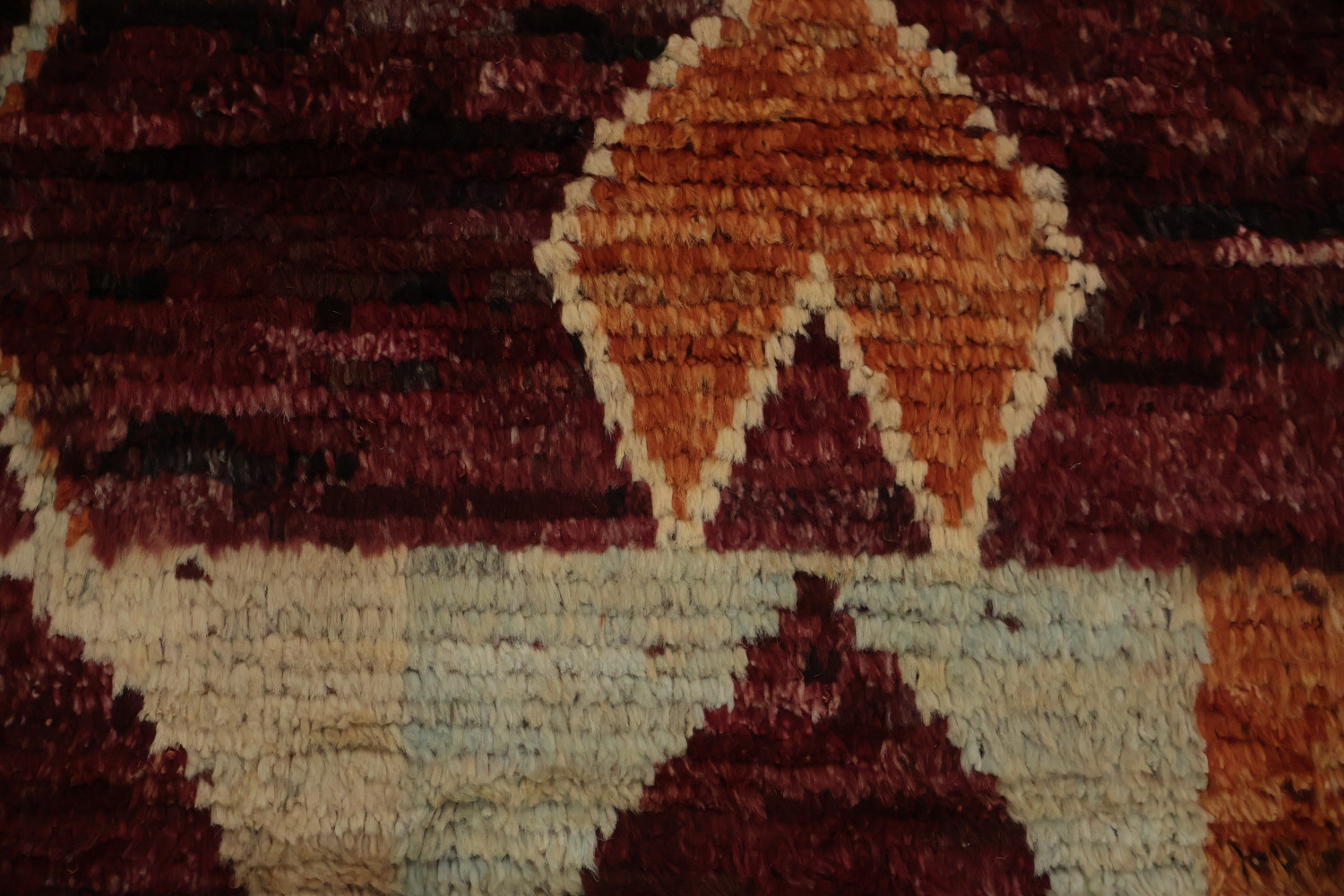 Rustic Bohemian Moroccan Area Rug 8x10 with Tribal Inspired Motifs